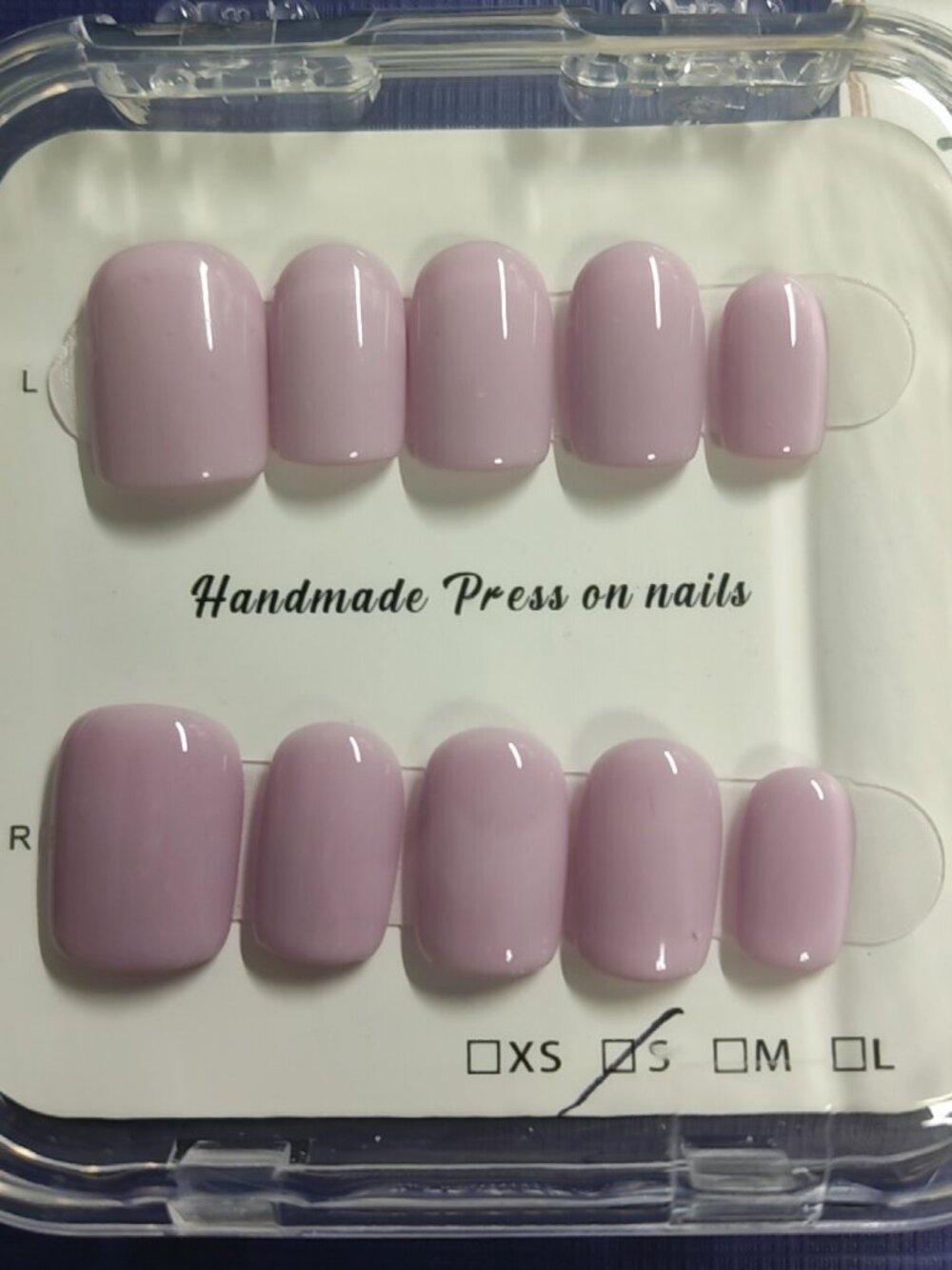 Customizable handmade press-on nails reusable